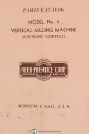 Reed-Reed Prentice-Reed Prentice No. 4 Vertical milling Machine Electronic Control Parts Manual-#4-No. 4-02